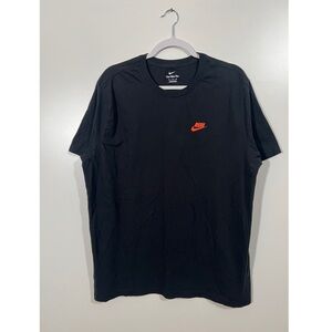 Nike Coach Tee in Black with Orange Printing Size XL Unisex